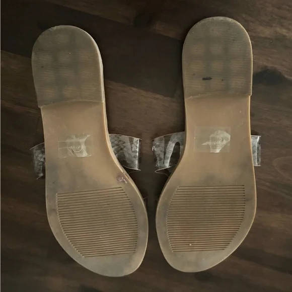 Snake Print Slide Sandals - Picture 3 of 3